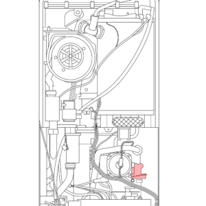 87161068450 - WORCESTER - Greenstar Junior - Greenstar 24 i Junior HE - Diverter Valve Assembly